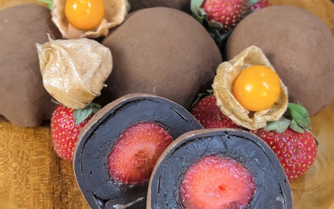 Chocolate Truffle Mochi Strawberry
